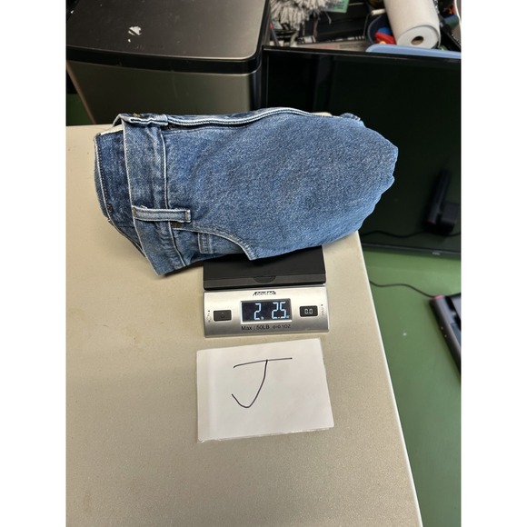 LL Bean Double L Jeans Mens 36x30 Medium Wash Denim Natural Fit Flannel Lined - Picture 8 of 9